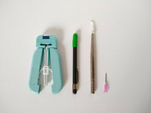 Load image into Gallery viewer, Fiber optic delivery system Stripper, Cleaver, Handpiece, and 10x assorted disposable tips