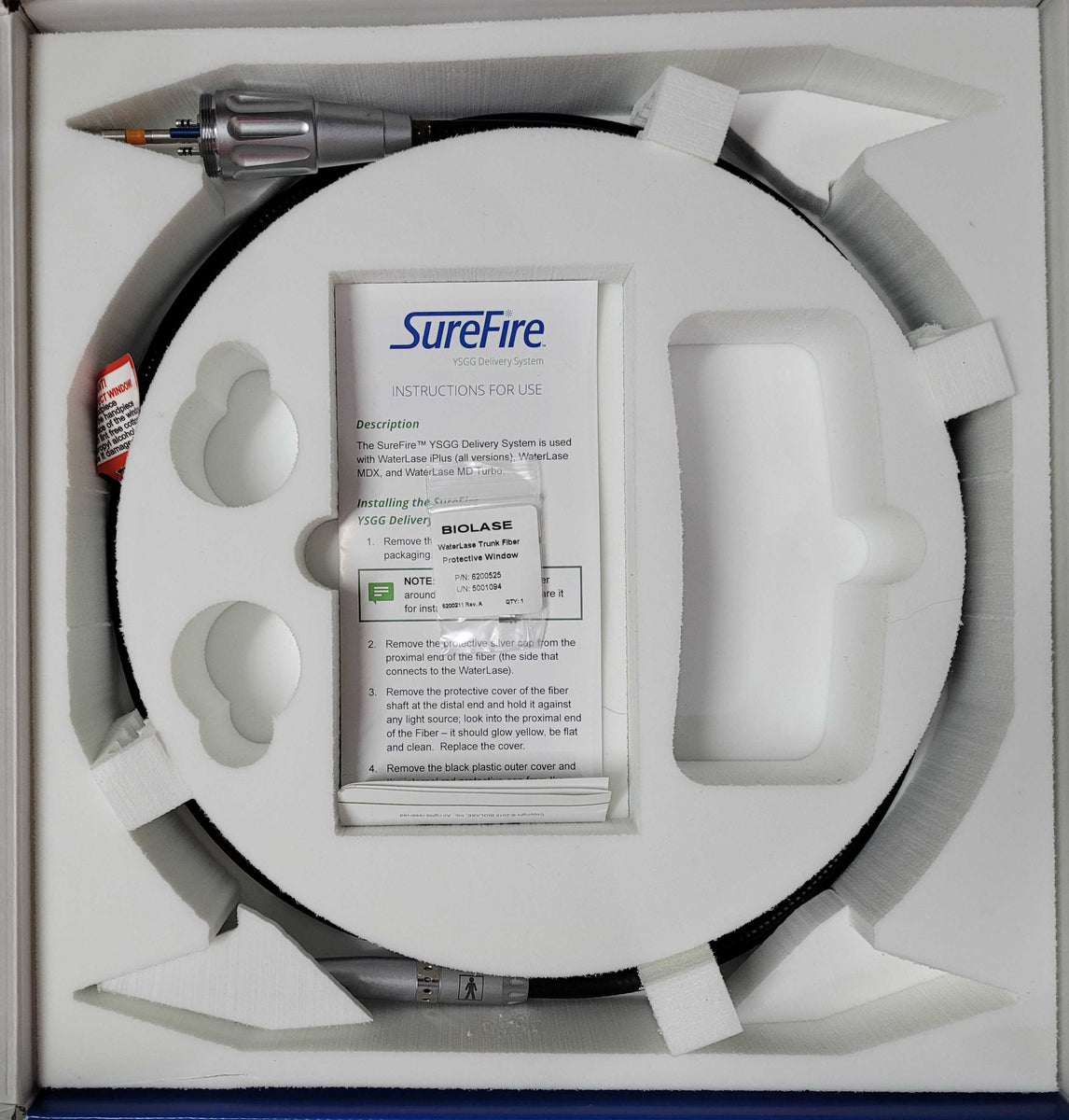 Sure Fire Trunk Fiber, for Biolase Waterlase iPlus – Sventech Lasers