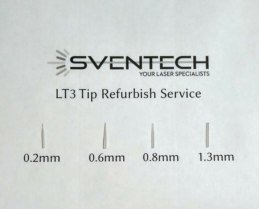 Light Instruments LT3 Tips Refurbish A Service To Restore 5x Dental Laser Tips
